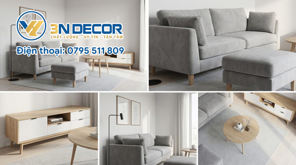 Mẫu sofa cho phòng khách 16m2