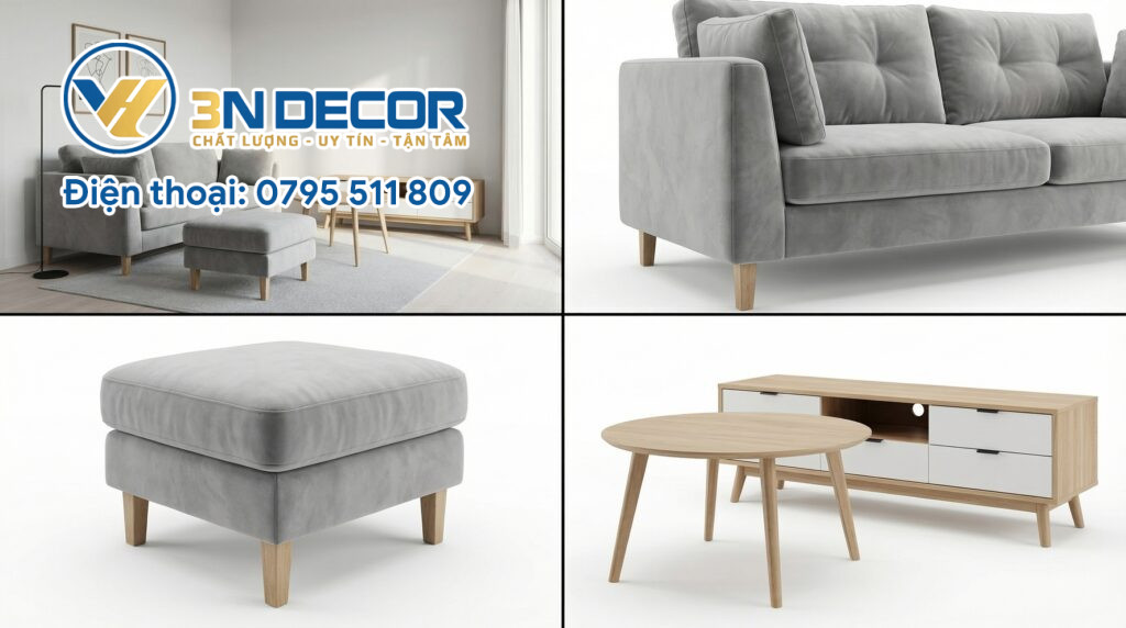 Mẫu sofa cho phòng khách 16m2