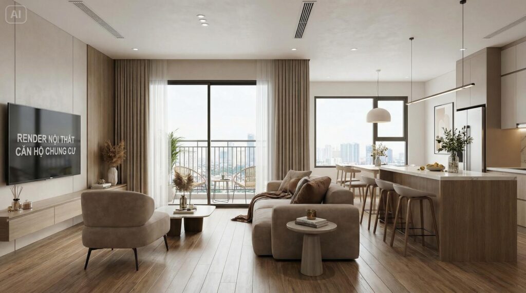 Thi Công Nội Thất Căn Hộ Chung Cư Trọn Gói