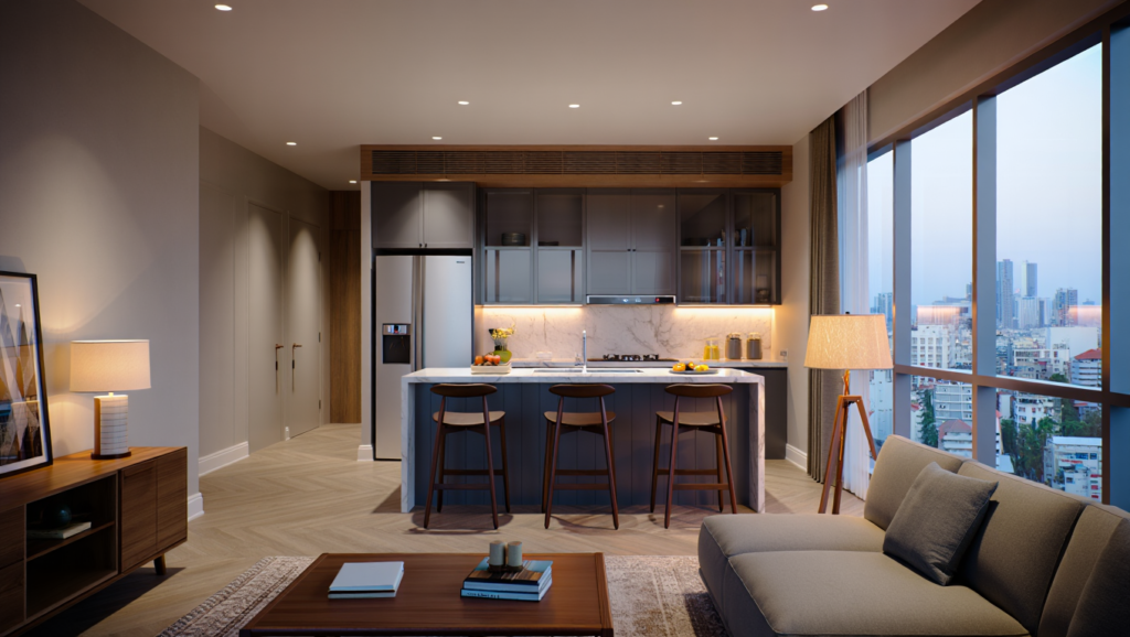 Thiết Kế Và Thi Công Nội Thất Căn Hộ 2 Phòng Ngủ Tại TPHCM