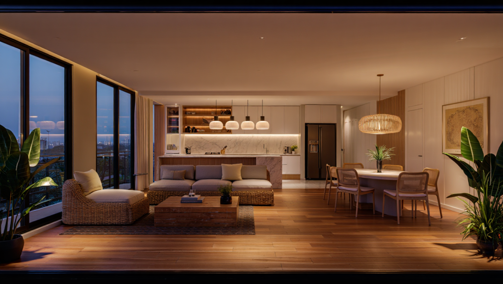 Thiết Kế Và Thi Công Nội Thất Căn Hộ 2 Phòng Ngủ Tại TPHCM