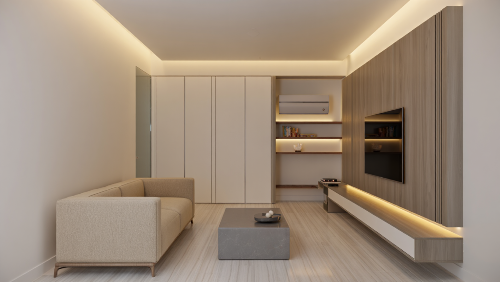 Thiết Kế Và Thi Công Nội Thất Căn Hộ 2 Phòng Ngủ Tại TPHCM