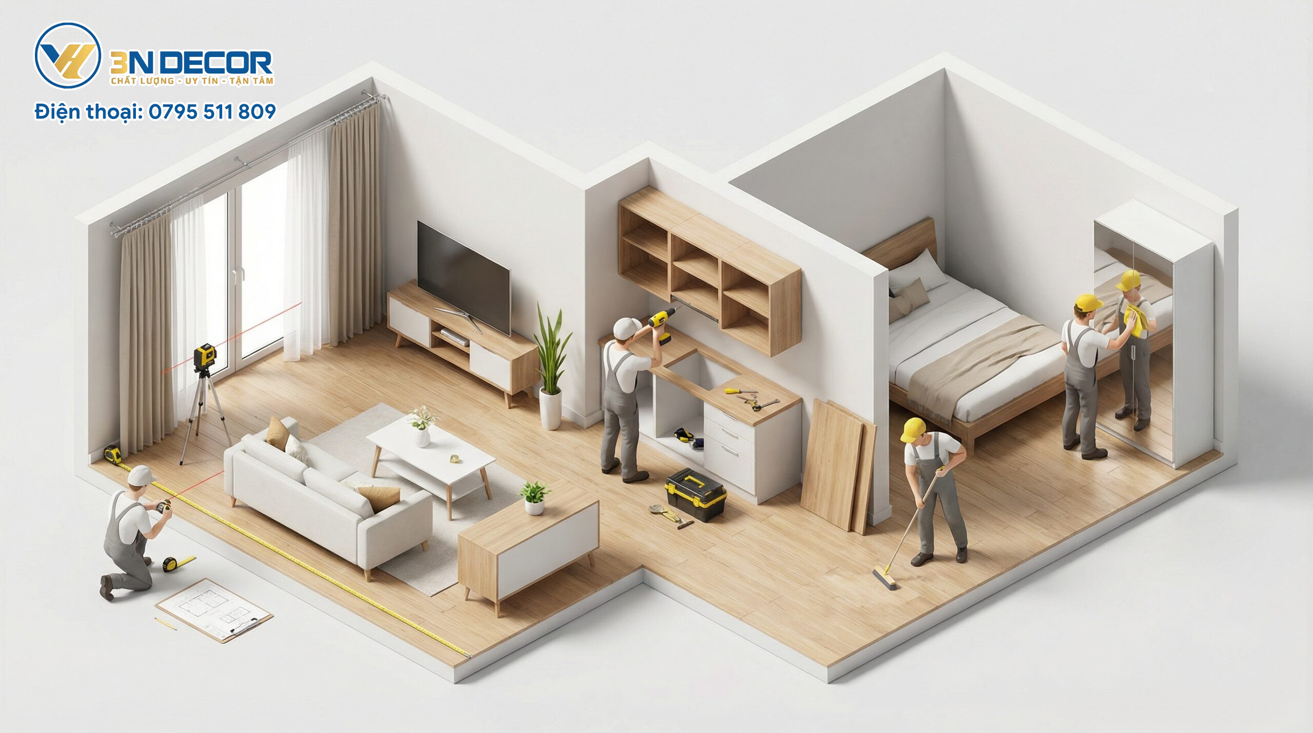 Thi công nội thất tại Phường Bình Tây TPHCM